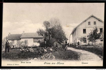 AK Malleray, Gruss aus Moron, Haus Lerch und Käserei