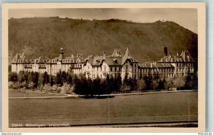 3110 Münsingen 1914 Foto AK Krankenhaus Irrenanstalt - 10735281