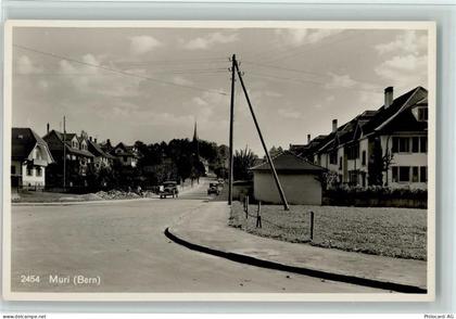 3074 Muri b. Bern 1929 Foto AK Straßenpartie mit Autos , Kunstverlag Fro... - 13213712
