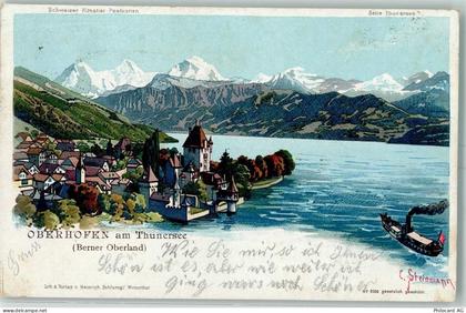 3653 Oberhofen am Thunersee 1900 Künstlerkarte Thunersee Schweizer Künst... - 13232771