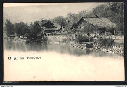 AK Oberried am Brienzersee, Ebingen, Gebäudegruppe am Ufer
