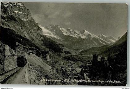 3713 Reichenbach im Kandertal Foto AK Eisenbahn Lötschbergbahn Felsenbur... - 38022087