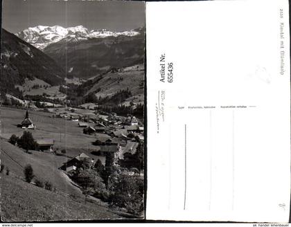 655436,Foto Ak Kiental mit Blümlisalp Reichenbach im Kandertal
