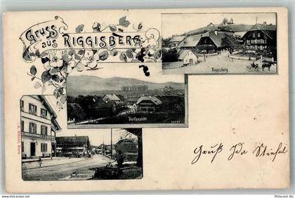 3132 Riggisberg 1900 Foto AK Dorfansicht Dorfstrasse - 13666440