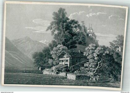3852 Ringgenberg BE - Burg Ruine Ringgenberg Brienzersse Ak nach Stich... - 38255862