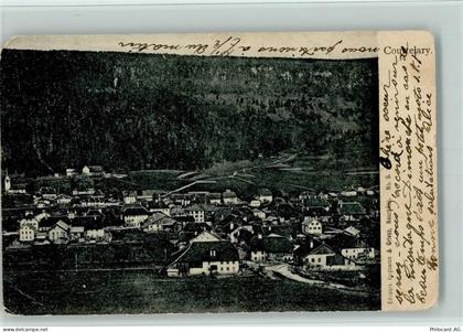 2608 Courtelary 1912 Gebrauchsspuren Teilansicht AK Eckknick - 10137032