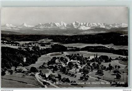 3033 Illiswil Wohlen b. Bern Gebrauchsspuren Fliegeraufnahme mit den Alp... - 13132866