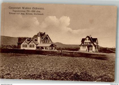 3033 Wohlen b. Bern 1915 Foto AK Gasanstalt Feldpost WK I Dortmund - 13552228