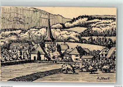 3033 Wohlen b. Bern - sign. A. Staub Pfarrgaus - 13221319