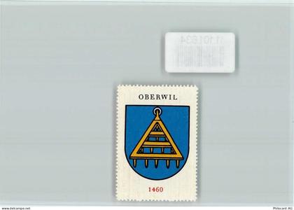 3298 Oberwil b. Büren - Vignette Wappen Kaffee Hag ca 1920-1940 - 11101634