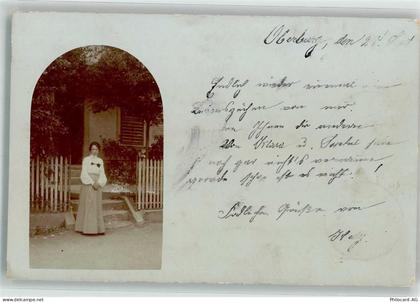 3414 Oberburg 1904 Privatfoto AK Frauenportrait Ort handschriftlich - 39692636