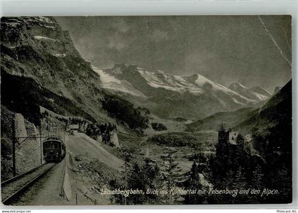 3716 Kandergrund Gebrauchsspuren Eisenbahn Lötschbergbahn Felsen- Burg... - 38248584