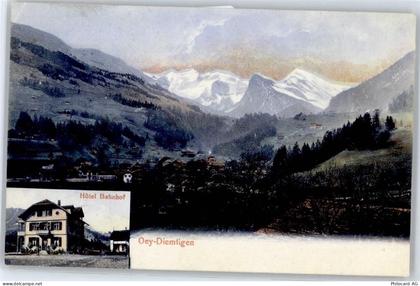 3754 Diemtigen - Hotel Bahnhof, Ortsansicht, Alpenpanorama - 51089263