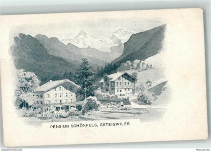 3814 Gsteigwiler Künstlerkarte Pension Schönfels - 13271560