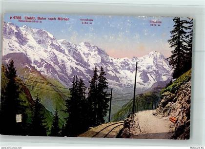 3825 Mürren - Bergbahn nach Mürren Silberhorn Großhorn Breithorn - 10099232