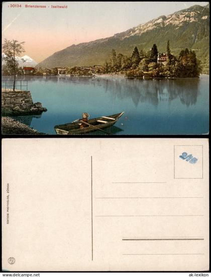 Ansichtskarte Iseltwald Panorama am Brienzersee - Iseltwald 1910
