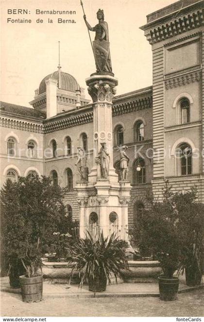 Bern BE Bernabrunnen Fontaine de la Berna