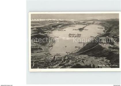 Bielersee Panoramakarte