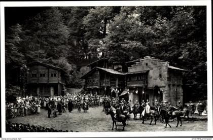 CPA Matten bei Interlaken Kt. Bern Schweiz, Tell-Freilichtspiele, Apfelschuss