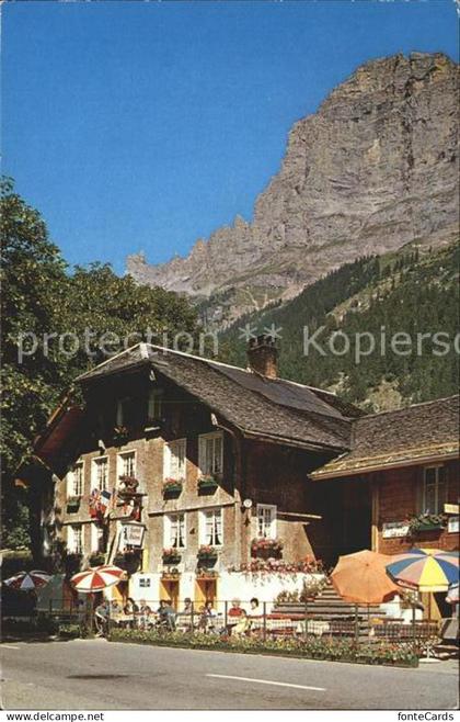 Gadmen Gasthaus Baeren mit Gadmerfluehen