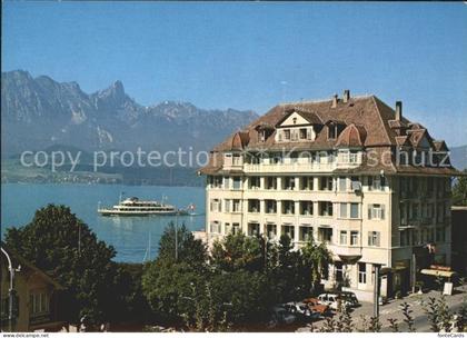Hilterfingen Thunersee Hotel Bellevue am Thunersee Passagierschiff