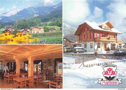 Hofstetten Brienz BE Hotel Landgasthof Alpenrose Panorama Gastraum