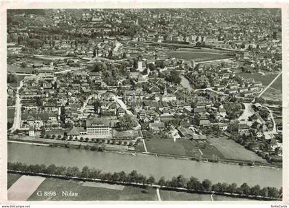 Nidau Bielersee Lac de Bienne BE Fliegeraufnahme