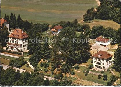 Preles Pension Vue des Alpes Fliegeraufnahme