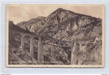 Schweiz - AUSSERBERG (BE) Lötschbergbahn - Baltschiederviadukt - Verlag Franco-Suisse 7485