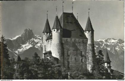 Thun BE Schloss Thun Feldpost x 1958