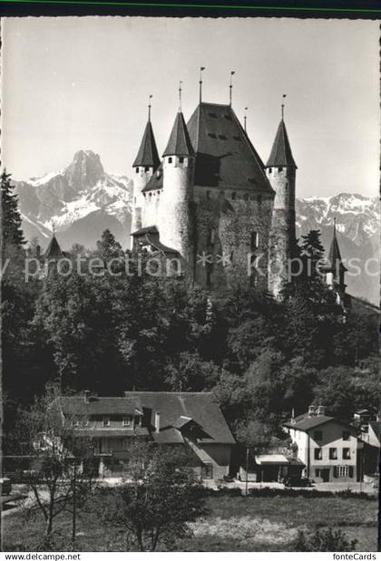 Thun BE Schloss Thun mit Stockhorn