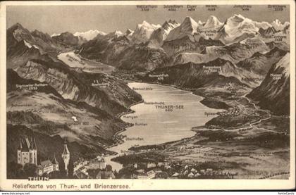 Thun Reliefkarte Brienzersee