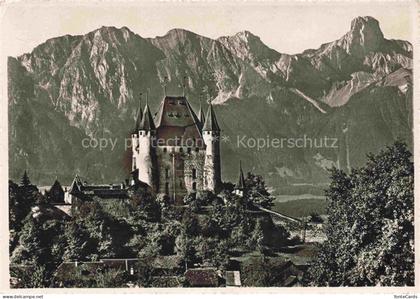 THUN Thoune BE Schloss Thun mit Stockhorn