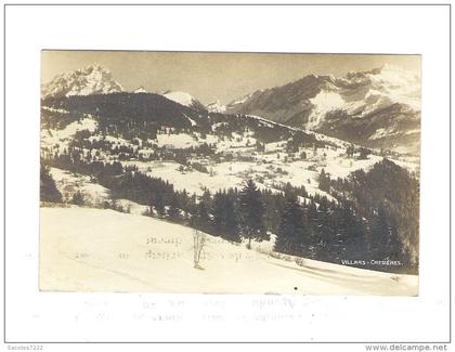 VILLARS - CHESIERES  CPA STYLE CARTE PHOTO -