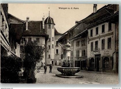 3380 Wangen an der Aare 1914 Gebrauchsspuren Brunnen - 10645533