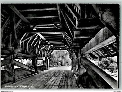 3380 Wangen an der Aare Foto AK Holzbrücke - 38022224