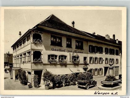 3380 Wangen an der Aare Gebrauchsspuren Gasthaus zur Krone Auto Feldpost... - 38024605