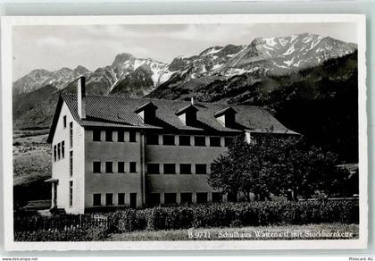 3665 Wattenwil - Schulhaus mit Stockhornkette - 13223257