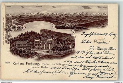 4448 Läufelfingen 1903 - Kurhaus Frohburg Station Läufelfingen Ort hands... - 13251443