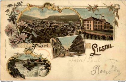 Gruss aus Liestal - Litho
