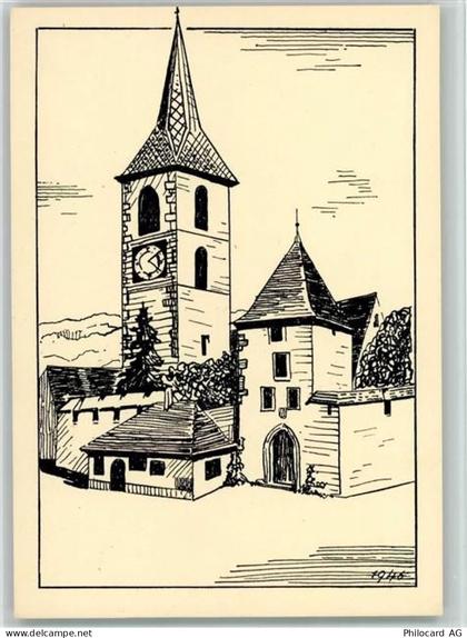 4132 Muttenz Künstlerkarte Töchterabteilung - 13113446