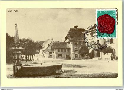 4450 Sissach 1983 - Dorfbrunnen Festpostkarte Schänzlifest - 39374247