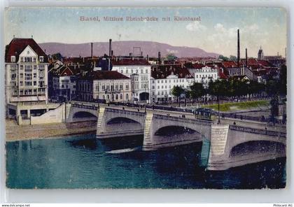 4000 Basel Bâle Gebrauchsspuren Klein-Basel, Brücke - 50575788