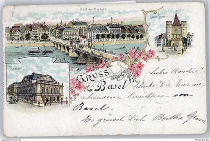 4000 Basel Bâle - Klein-Basel, Theater, Spalentor, Brücke - 50772482