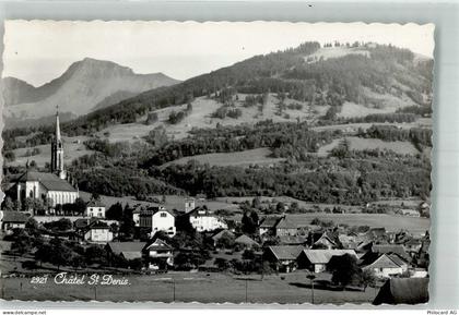 1618 Châtel-St-Denis 1956 Foto AK Kirche - 38216747