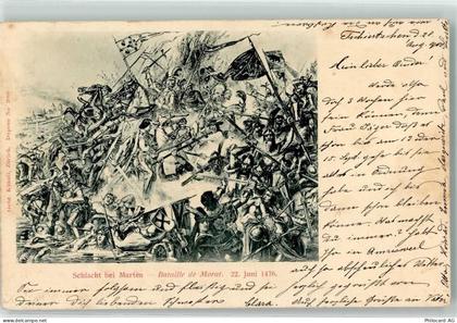 3280 Murten Morat 1900 Lithographie Schlacht bei Murten 1476 - 39495847