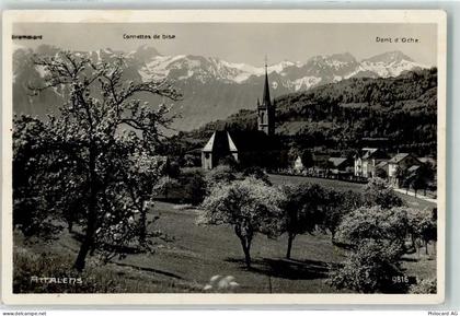 1616 Attalens Vuarat - le Grammont Cornette de Bise Kirche - 10610951