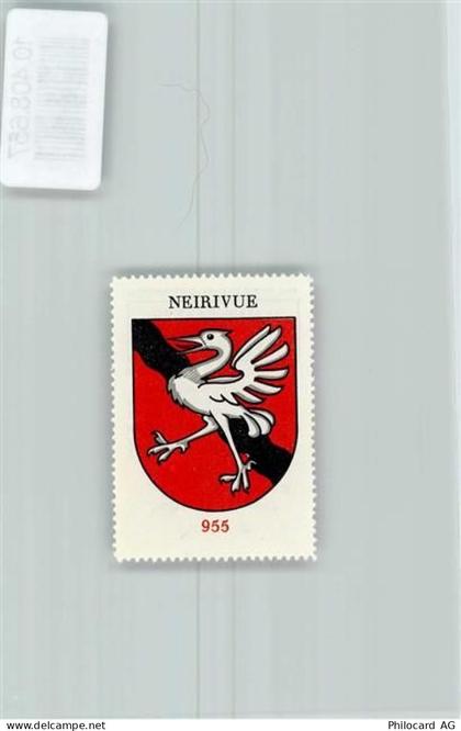 1669 Neirivue - Vignette Wappen Kaffee Hag ca 1920-1940 Kranich - 10408657