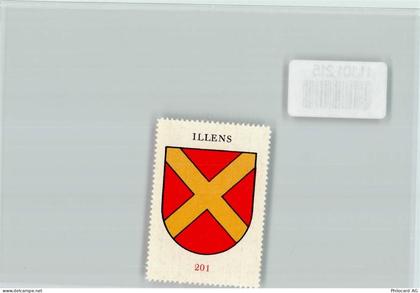 1728 Rossens FR - Vignette Wappen Kaffee Hag ca 1920-1940 Illens - 11101215