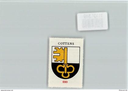 1741 Cottens FR - Vignette Wappen Kaffee Hag ca 1920-1940 Cottens - 11101349